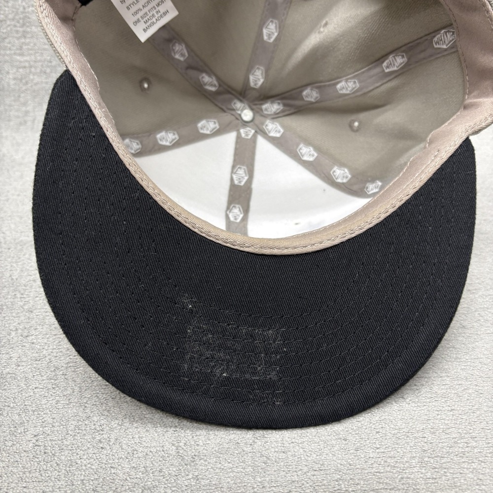 California Republic Hat Cap Snap Back Black White Gray Embroidered Bear Mens - Picture 7 of 11